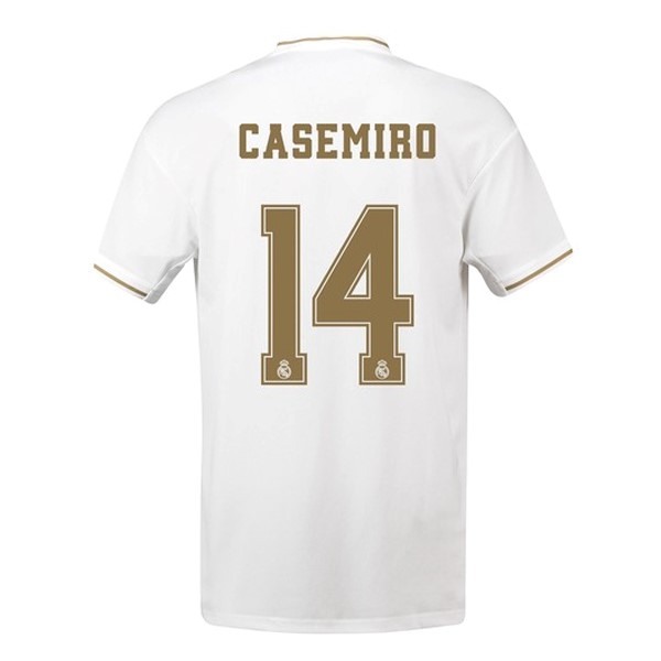 Camiseta Real Madrid NO.14 Casemiro Replica Primera Ropa 2019/20 Blanco